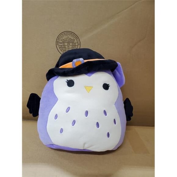 Halloween Owl Plush Cuddle Crew Smooshie 22" Purple Witch Hat Soft Toy Collectib - Picture 1 of 8